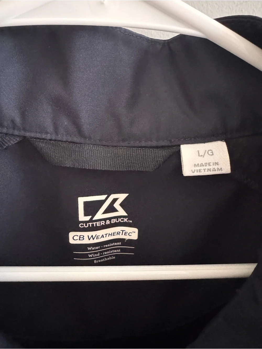 Cutter & Buck CB WeatherTec Ryder Cup 2016 Golf‎ Jacket L Navy 1/4 Zip Hazeltine