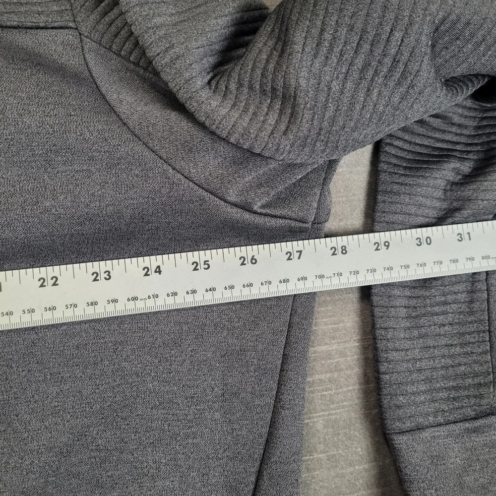Callaway Mens XXL Gray Textured‎ 1/4 Zip Golf Pullover Fleece Lined Sweatshirt