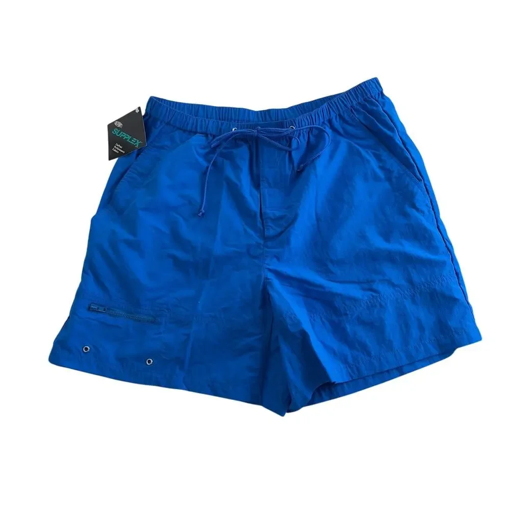 Eddie Bauer Mens Swim Shorts‎ Large Blue Nylon 6