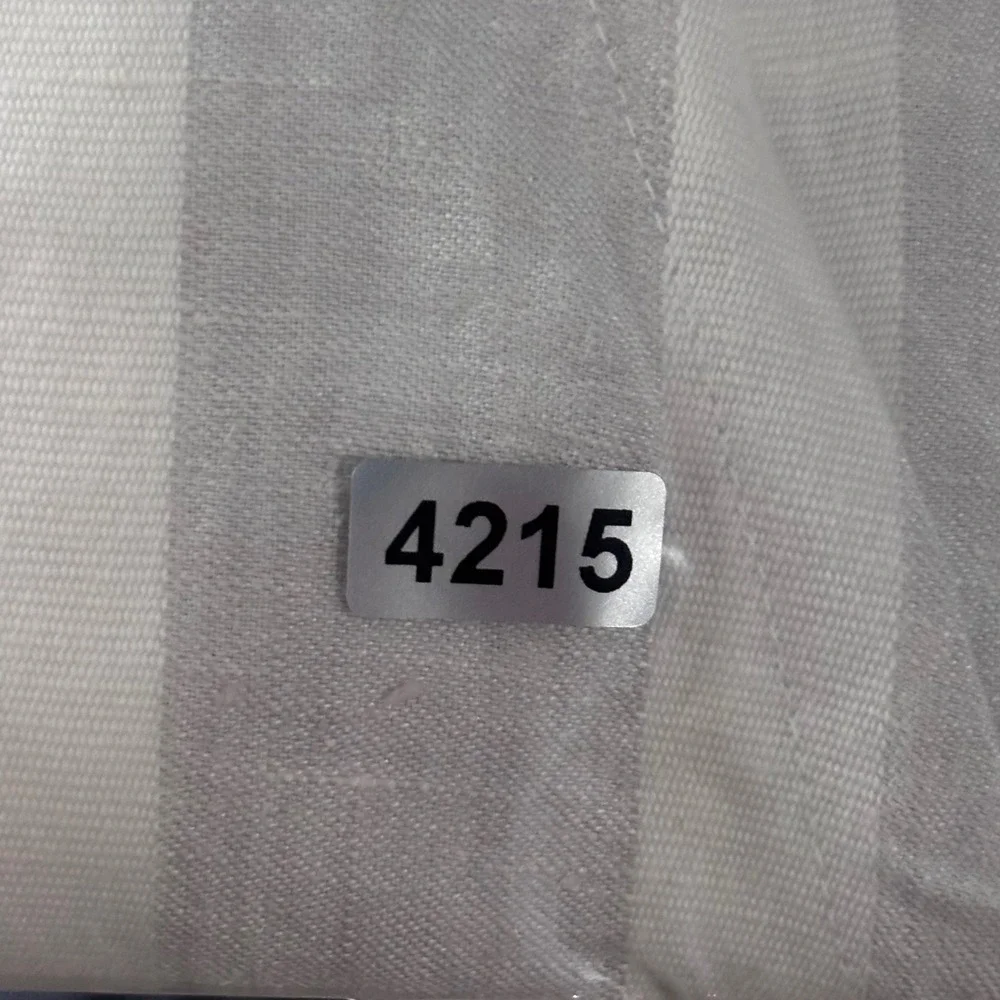 Hello Nite Linen Blend Striped Paperbag‎ Shorts Gray White Small High Rise 96Q76