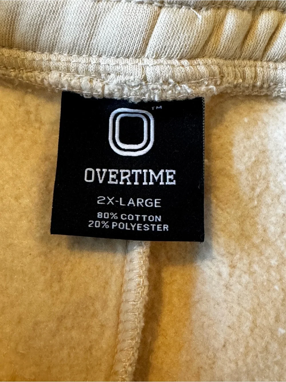 Overtime cream joggers