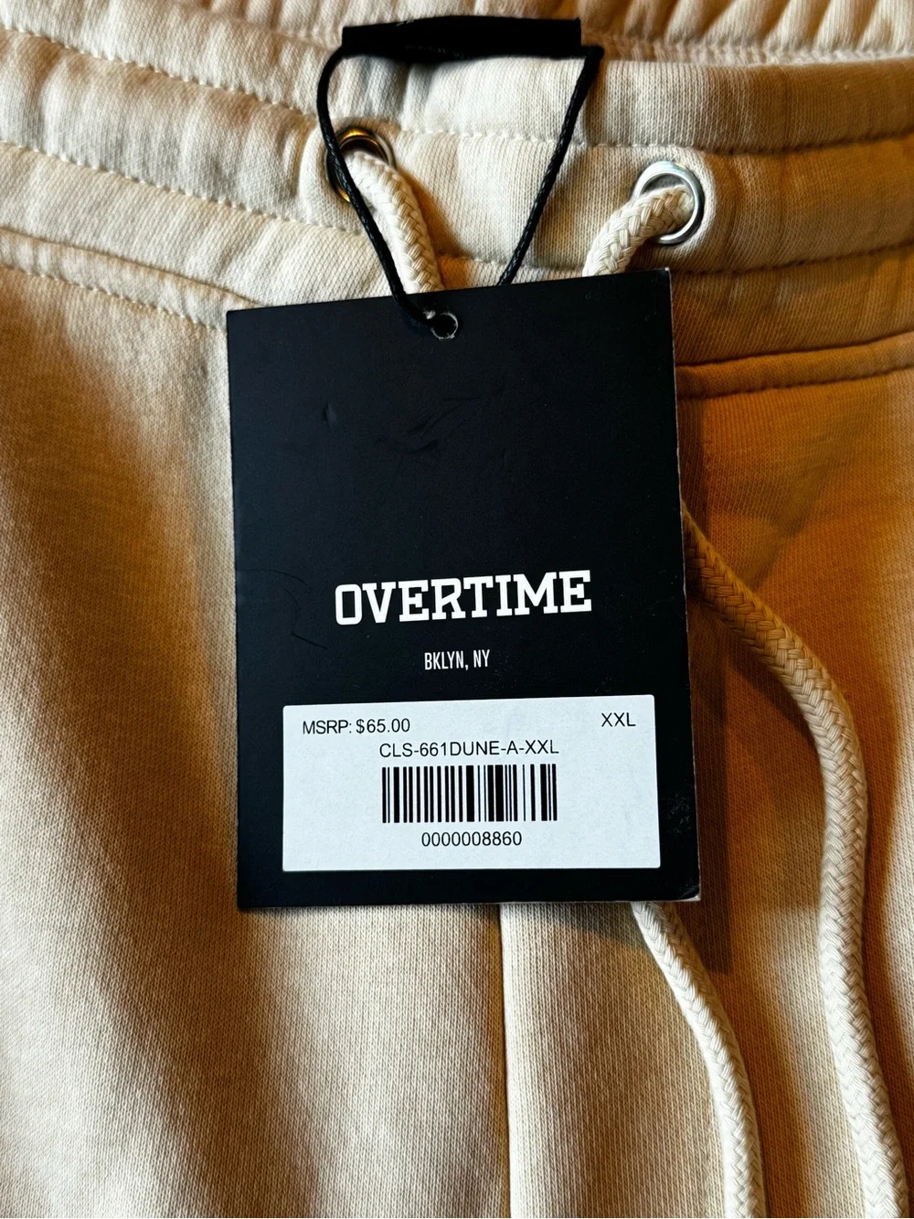 Overtime cream joggers