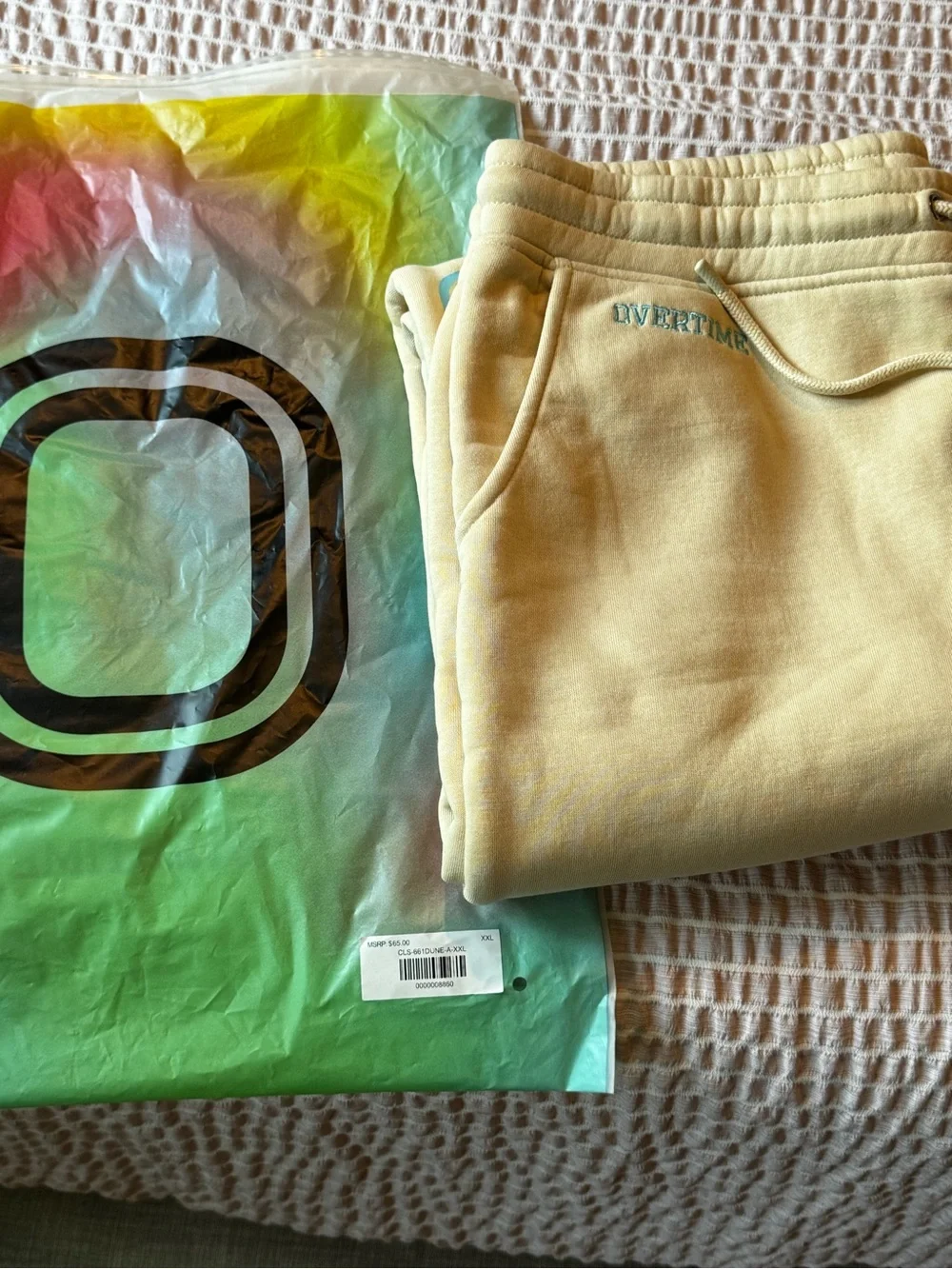 Overtime cream joggers