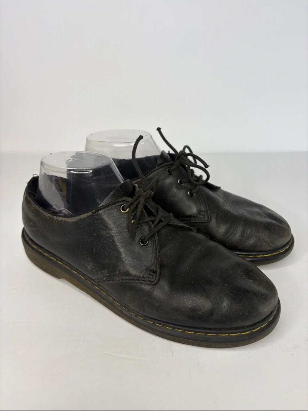 Dr. Martens Black Leather 3-Eye 1461 Derby Shoes