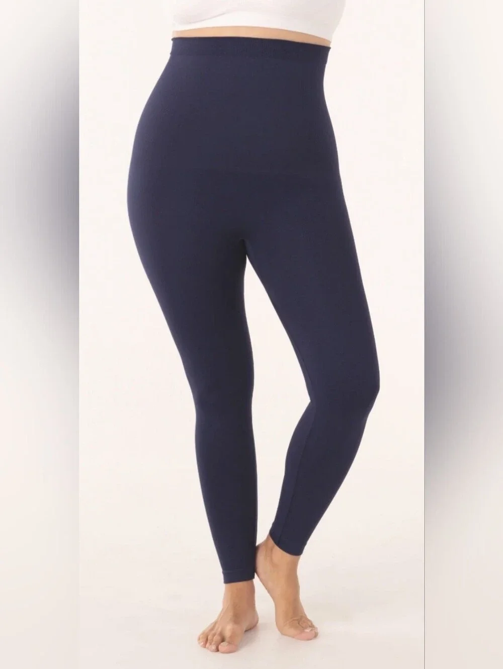 NWT Shapermint Essentials High-Waisted Shaping Leggings Navy Large 10-12
