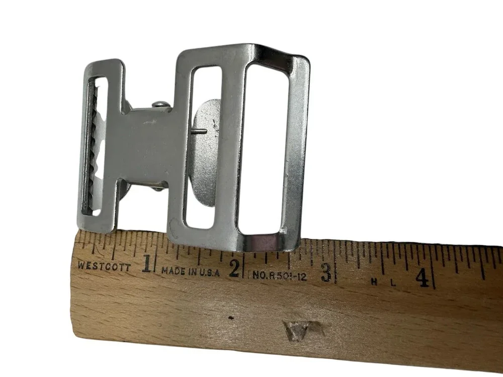 Push-Button Buckle w/ Teeth 1-1/2