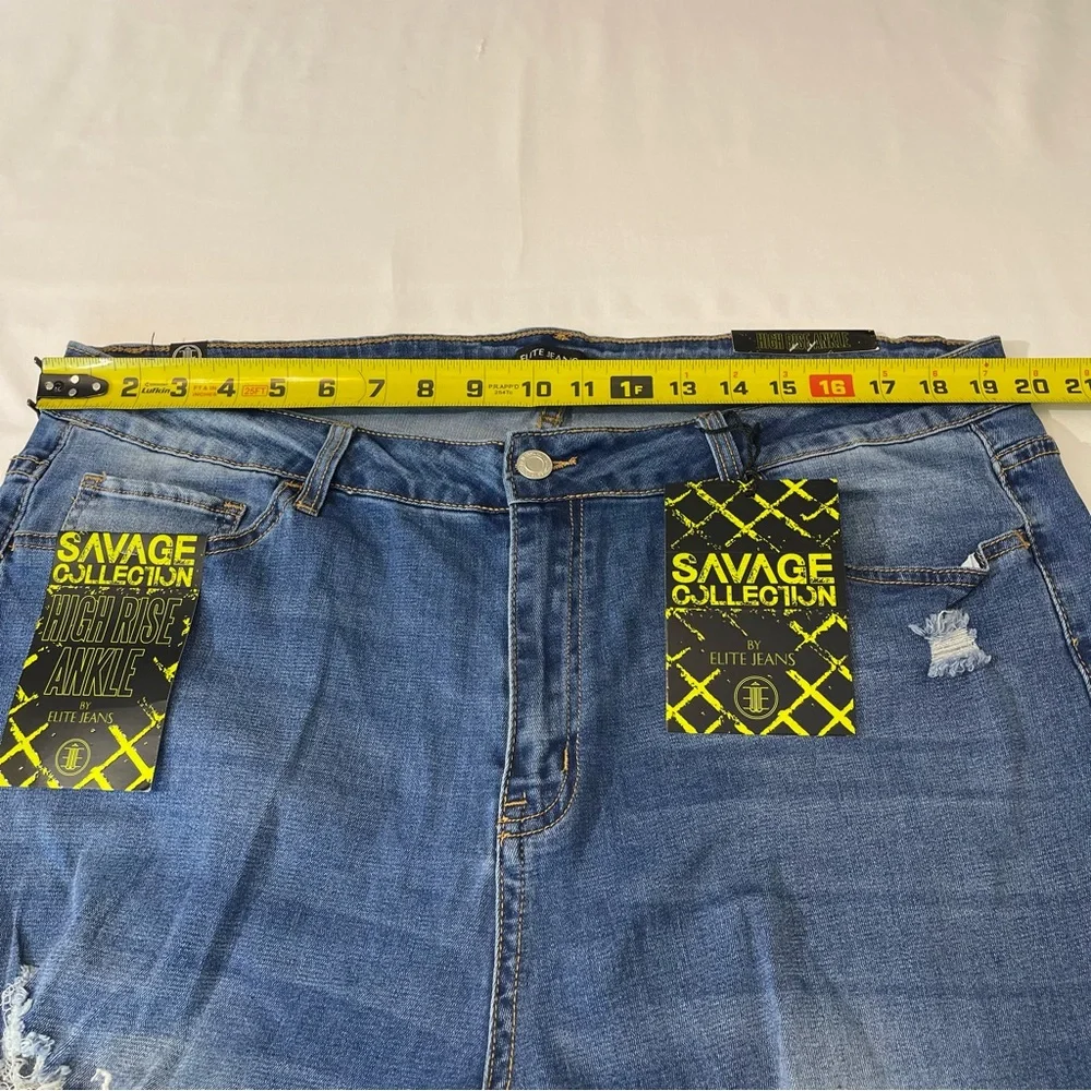 ELITE HIGH RISE ANKLE WOMENS DENIM JEANS. SIZE 21/22, STILL HAVE TAGS, P…