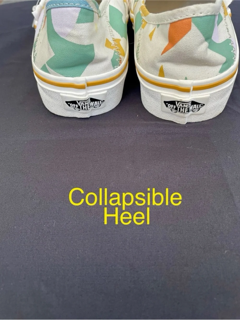 Vans x Leila Hurst Slip-On SF Abstract‎ Leaf Sneakers - Size 5