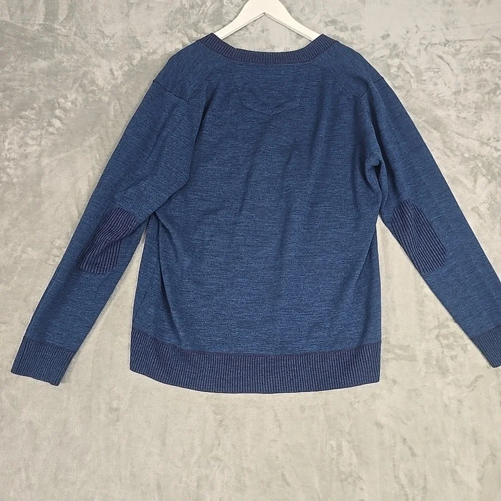 Robert Graham Men's Berengar Wool Cardigan Sweater XL Blue Grandpacore Preppy‎