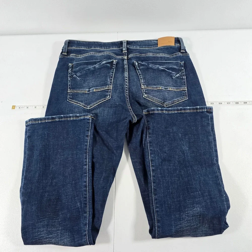 BKE Payton Mid Rise Tailored Bootcut Jeans Dark Wash ABK2169S 31x29.5
