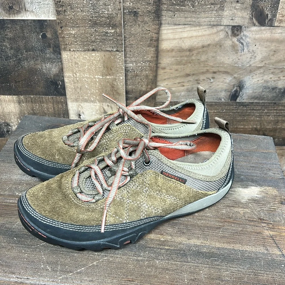 MERRELL Kangaroo Mimosa Rough Leather Glee‎ Hiking Trail Shoes Women's Size 7