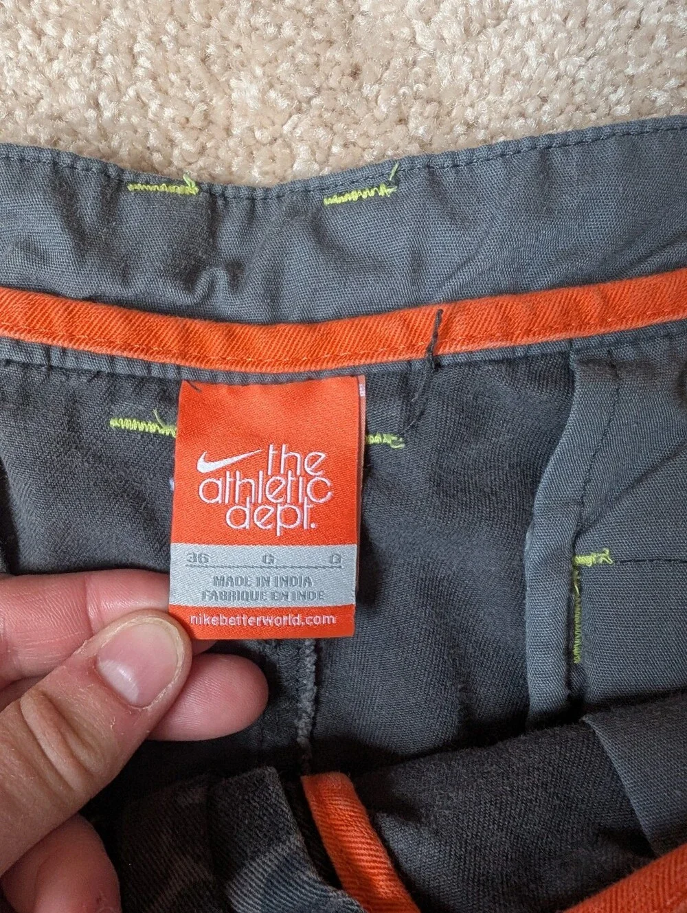 Nike The Athletic Dept. Y2K Gray Black Blue Neon Duck Camo Cargo Shorts
