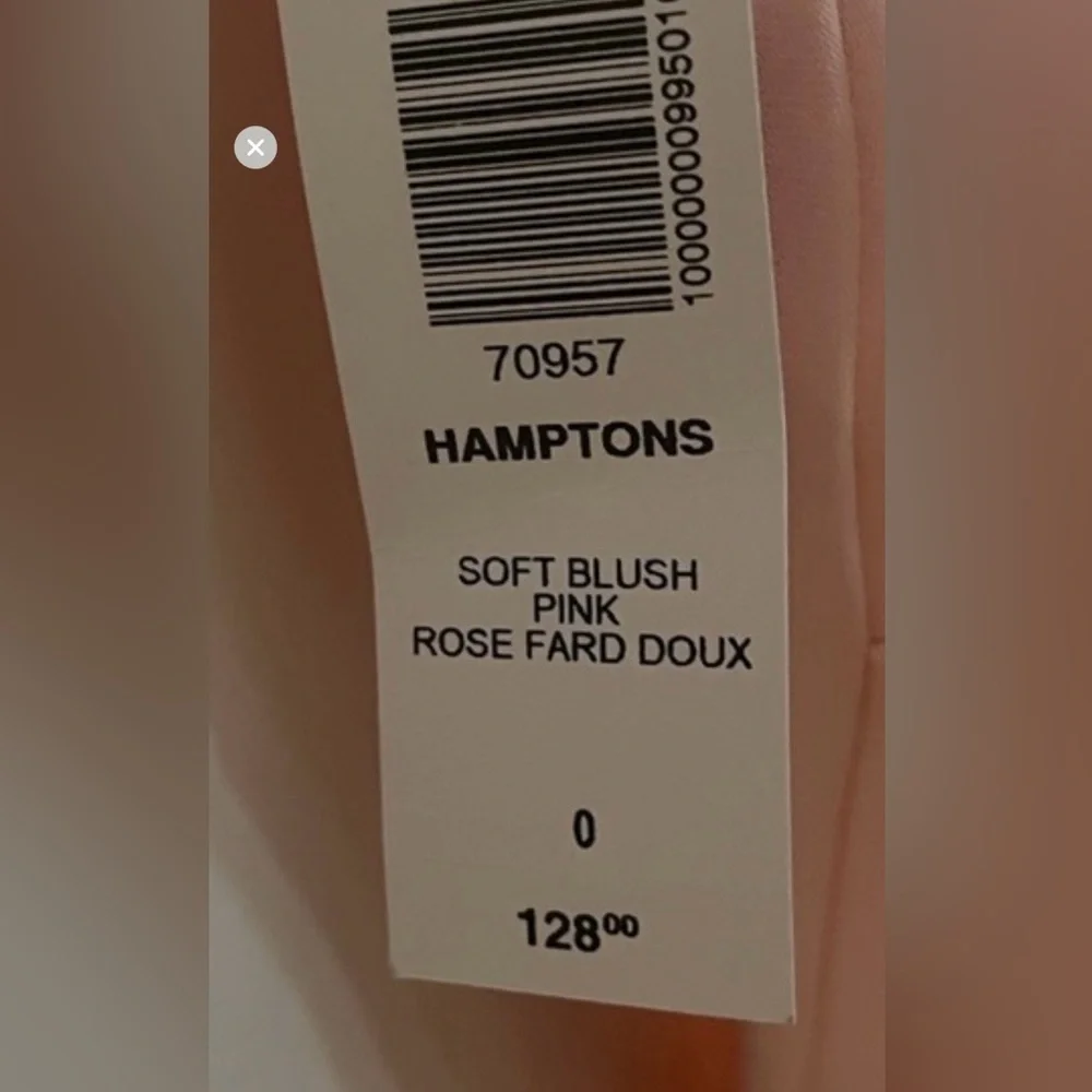 Aritzia Babaton NWT Hamptons Pink Midi Dress front Slits Cap Sleeves Keyhole 00
