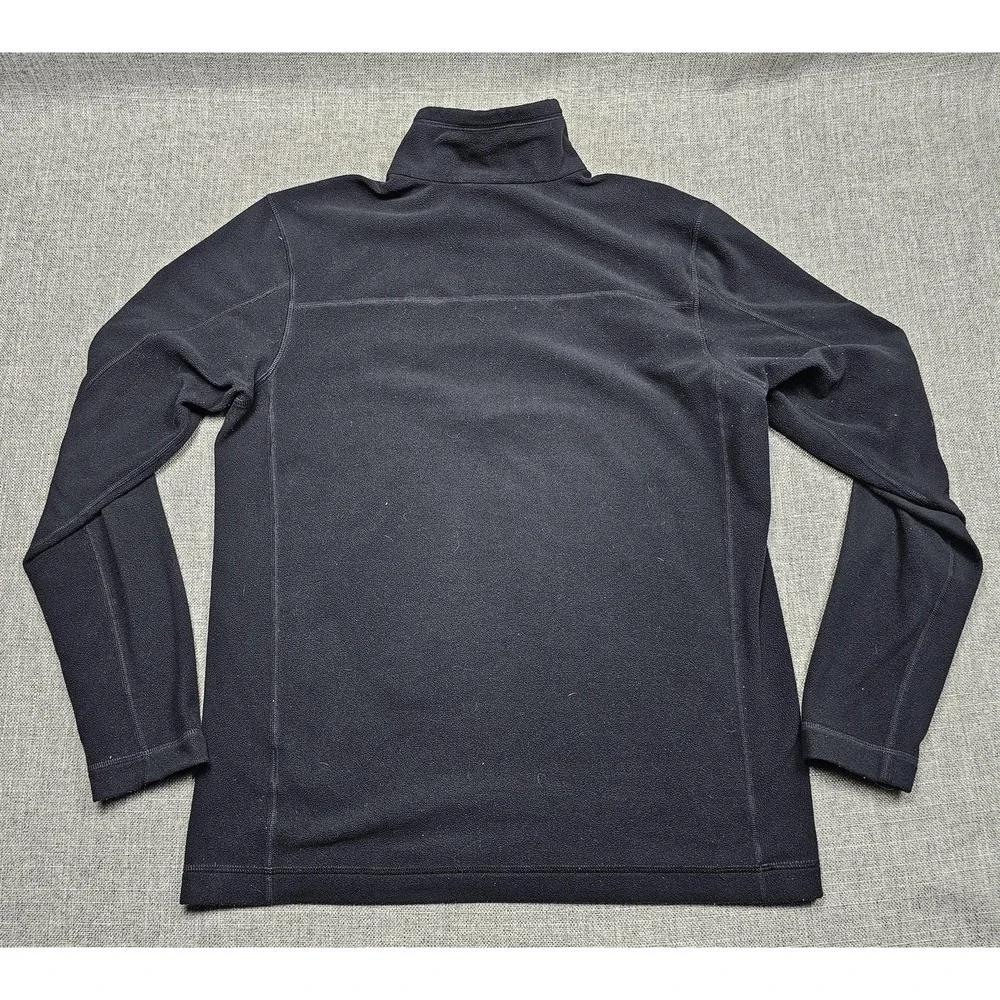 Patagonia Pullover Mens Medium Black Fleece 1/4 Zip Hiking Sweater Outdoor Layer