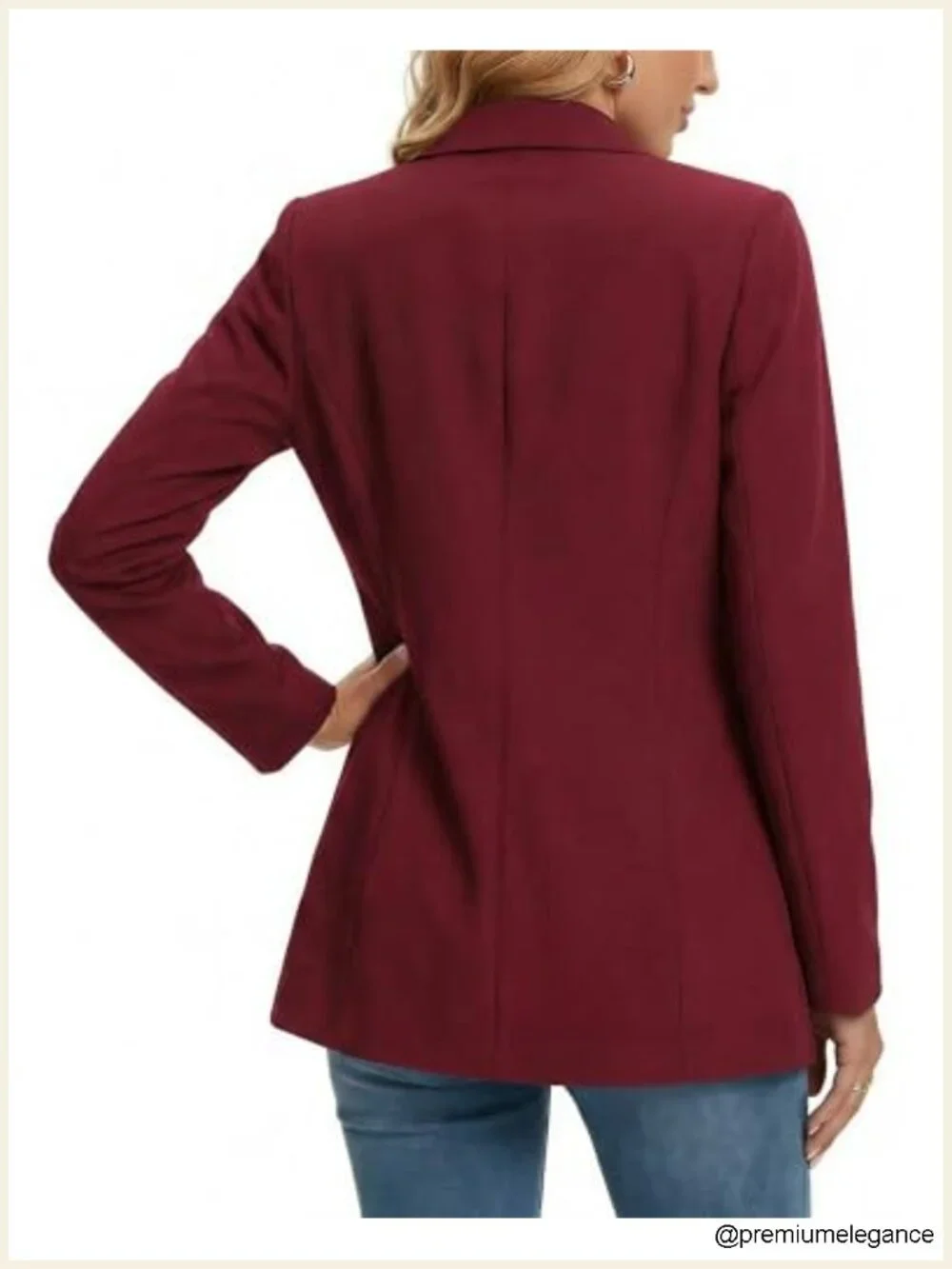 Womens Double Breasted Blazer Suit Jacket Business Casual Oversized