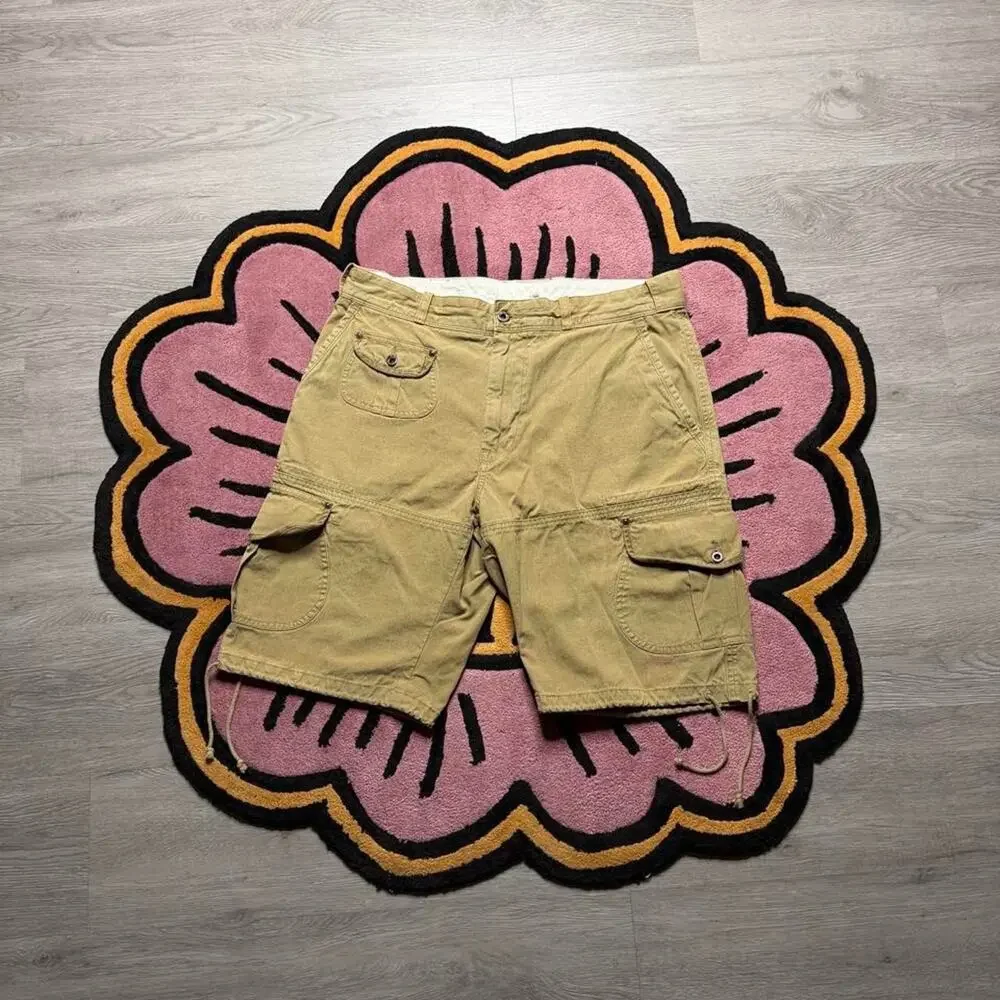 Vintage Polo Ralph Lauren Utility Hunting Cargo Shorts Size 36 Tan