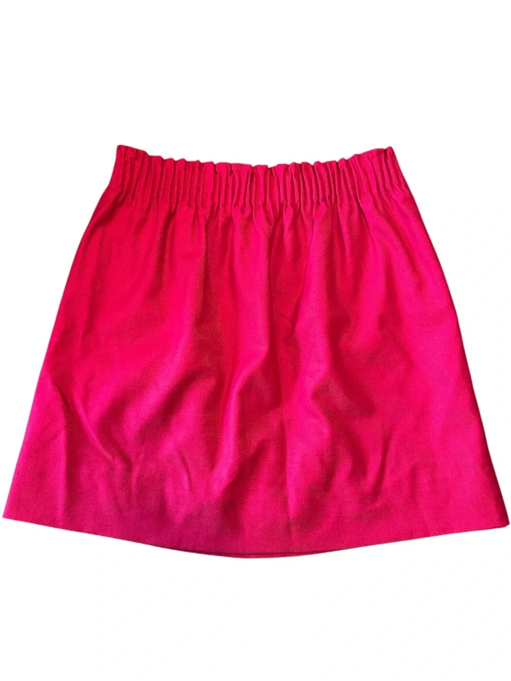 J. Crew Sidewalk City Skirt Magenta Wool Pull On with Pockets 6