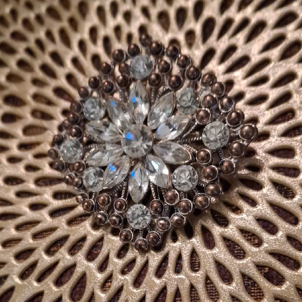 Vintage Style Crystal Brooch