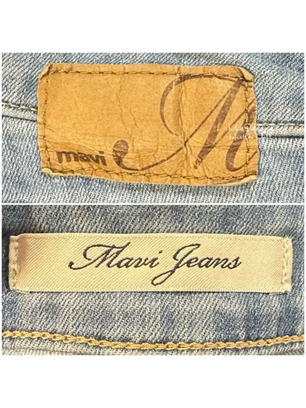 Mavi Side Stripe Raw Hem Ankle Cropped Jeans 31