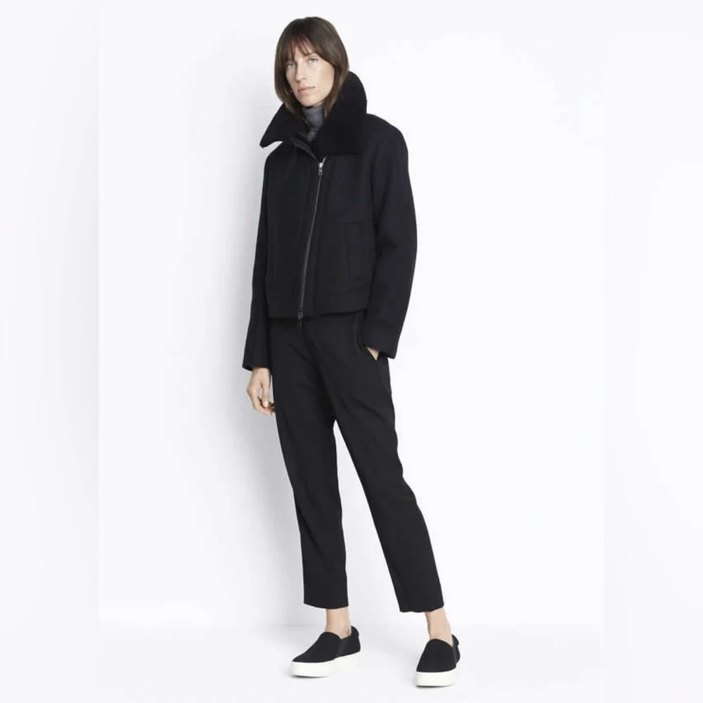 Vince wool shearling around