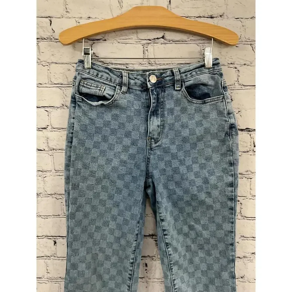 rue21‎ Checkered Pattern Women's Jeans Size 3 25x26