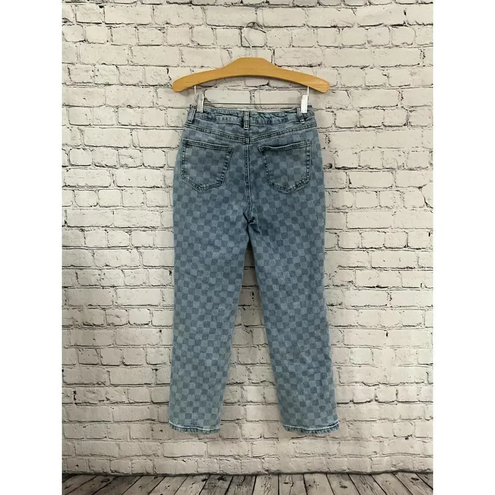 rue21‎ Checkered Pattern Women's Jeans Size 3 25x26