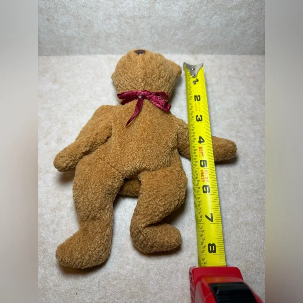 Vintage Rare Ty Beanie Babies Curly The Teddy Bear Plush Kids Toy 1993 Error