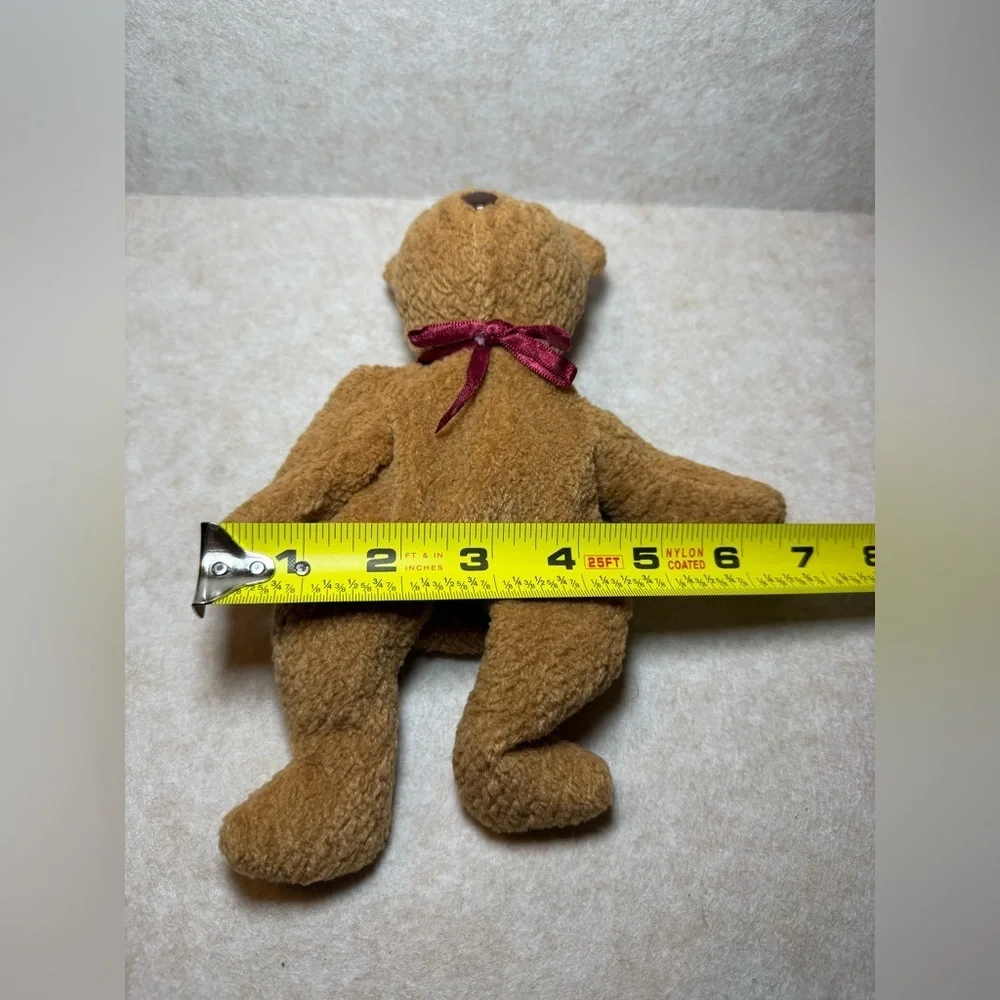 Vintage Rare Ty Beanie Babies Curly The Teddy Bear Plush Kids Toy 1993 Error