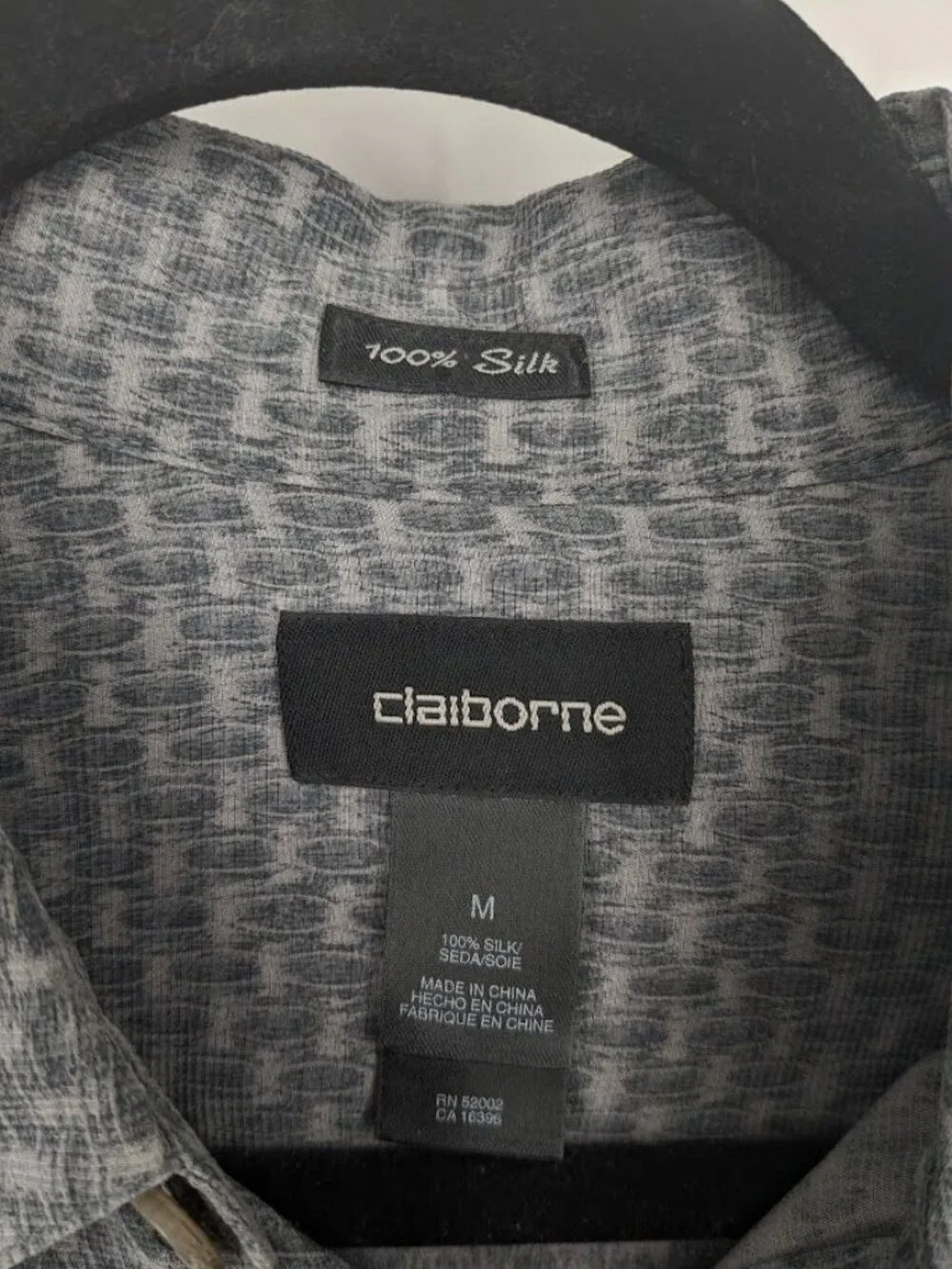 Claiborne material silk