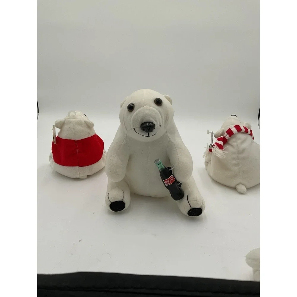 Coca-Cola Polar Bear Bean Bag Plush Lot of 5 1997 w/ Tags Coke Collectibles