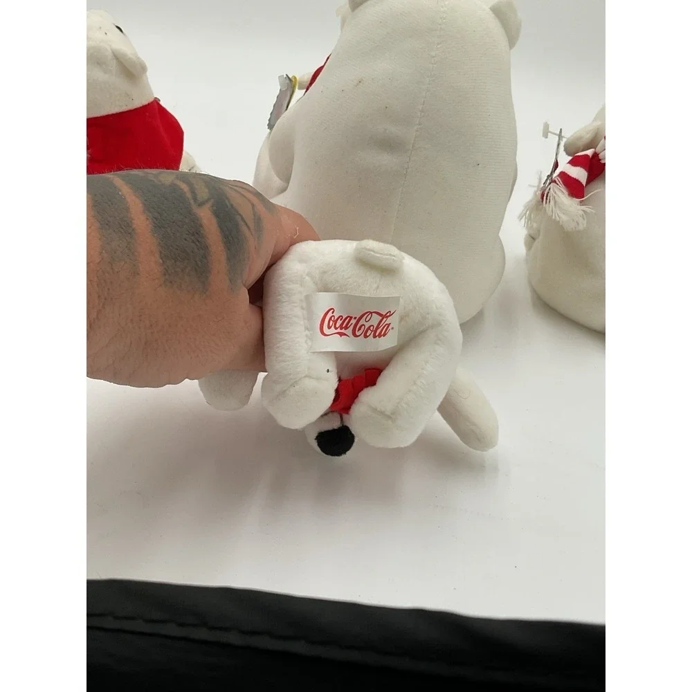 Coca-Cola Polar Bear Bean Bag Plush Lot of 5 1997 w/ Tags Coke Collectibles