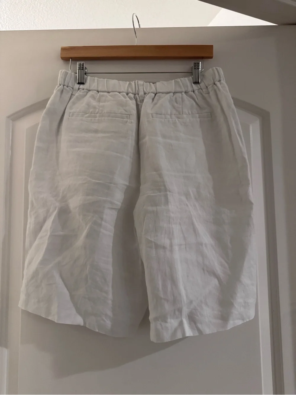 Madewell White Pleated Front Women's Shorts
