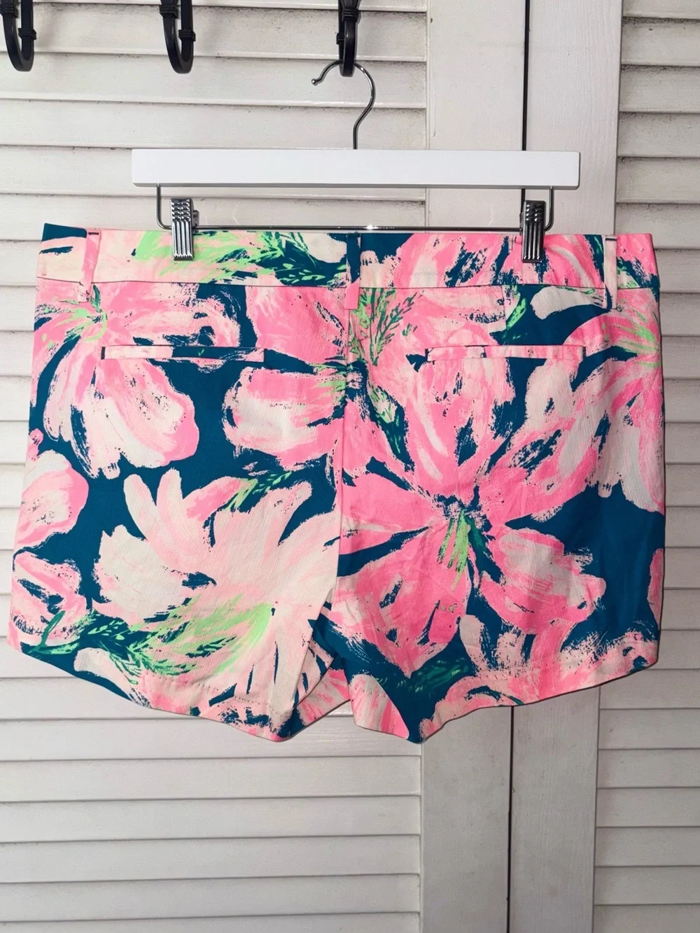 Lilly Pulitzer Callahan Shorts 16 NWT Tidal Wave Pans Garden Pink Floral