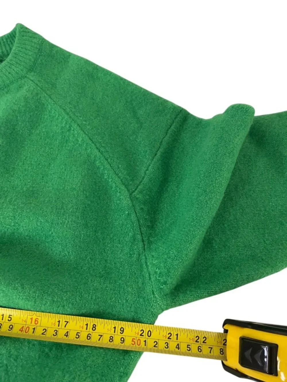Zara Womens Sweater Jumper pullover S Green Crewneck Ribbed Hem 5536/204 NWT