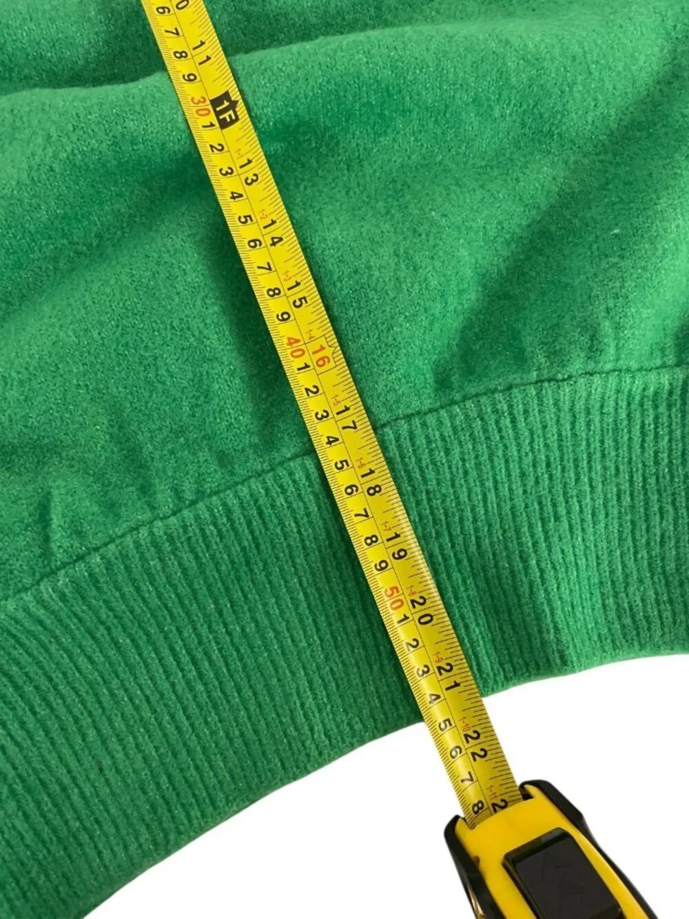Zara Womens Sweater Jumper pullover S Green Crewneck Ribbed Hem 5536/204 NWT