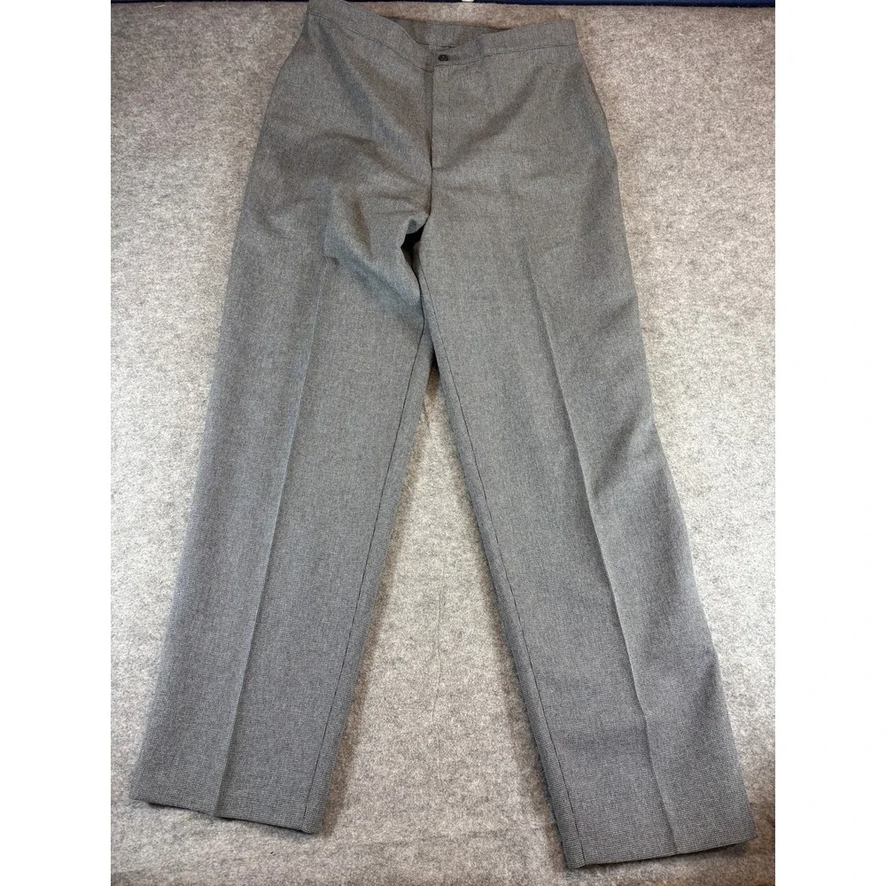 Vintage 1970s Levis Bend Over Pants Mens 34 Grey Houndstooth Deadstock Pleated