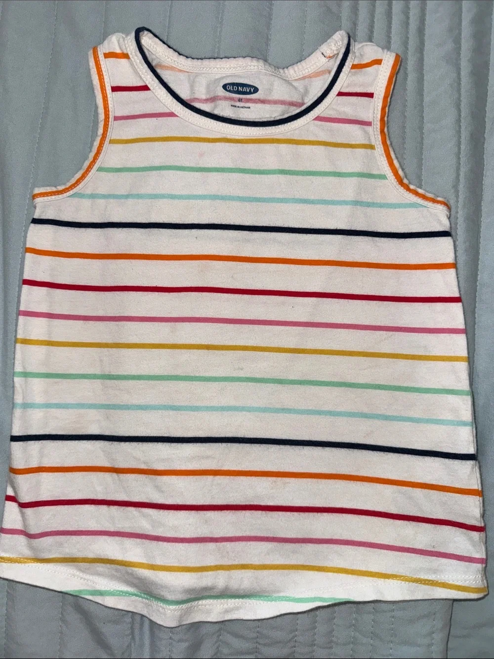 Rainbow stripe tank top from Old Navy