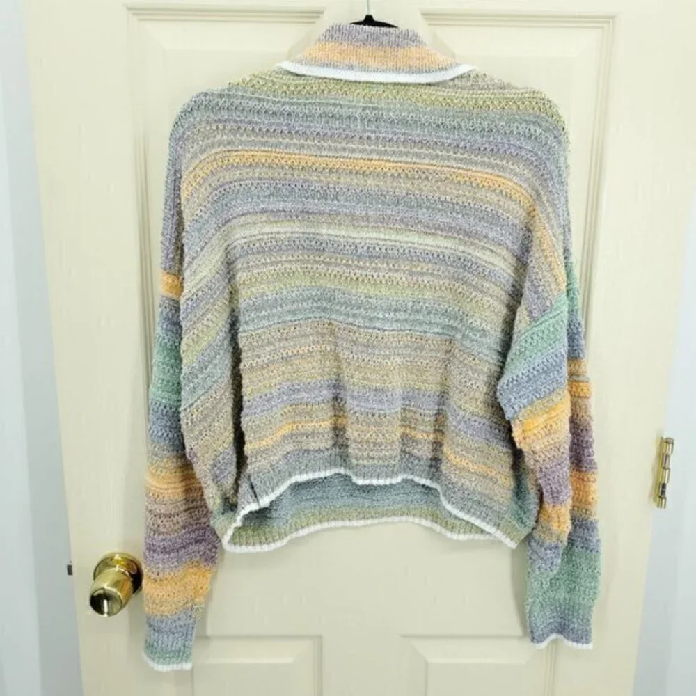 Universal Thread Matching Knit Set XL Top/L Shorts Orange/Blue