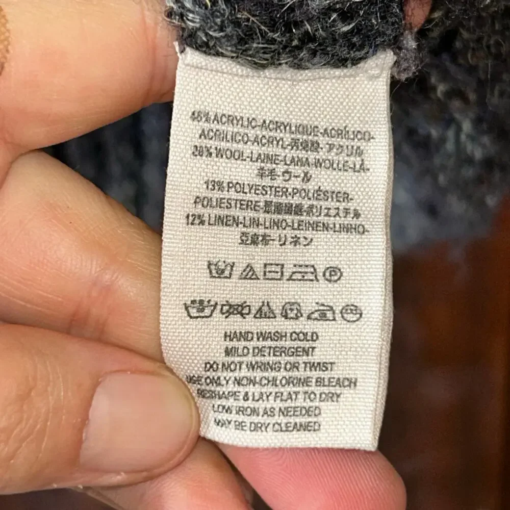 Free People Women's Dylan Tweedy Square Knit Turtleneck Sweater size small