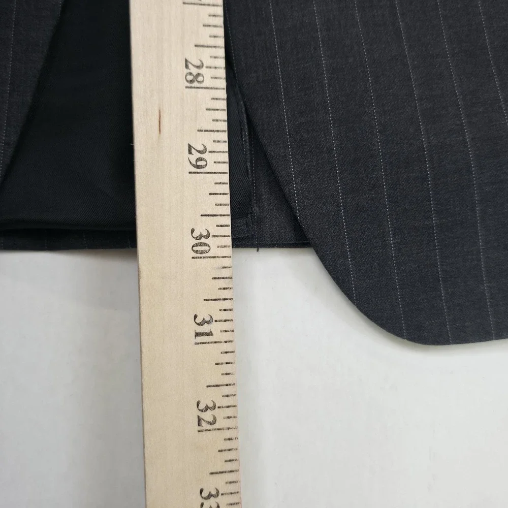 Lauren Ralph Lauren Suit Jacket Mens‎ 42R Gray Pinstripe Wool Notch Lapel Canada