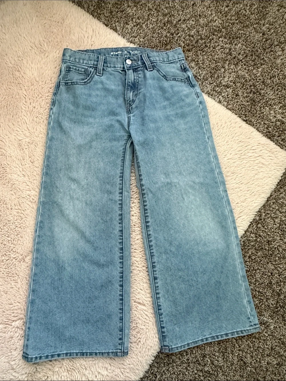 Girls old navy wide leg jeans