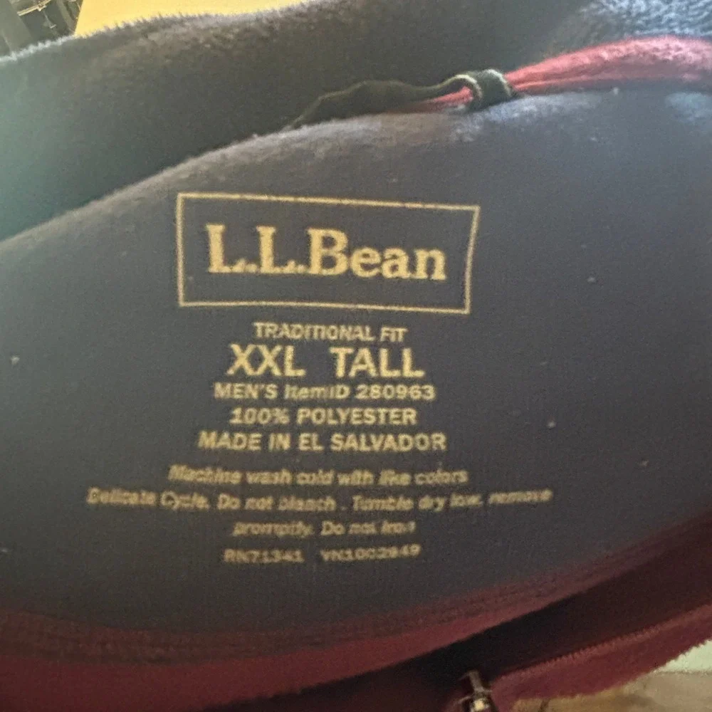 L.L. Bean pit tall measurements