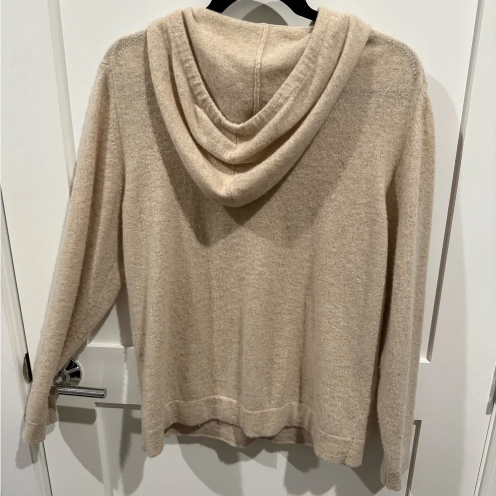 Naadam Signature Cashmere Hoodie, Oatmeal, size S