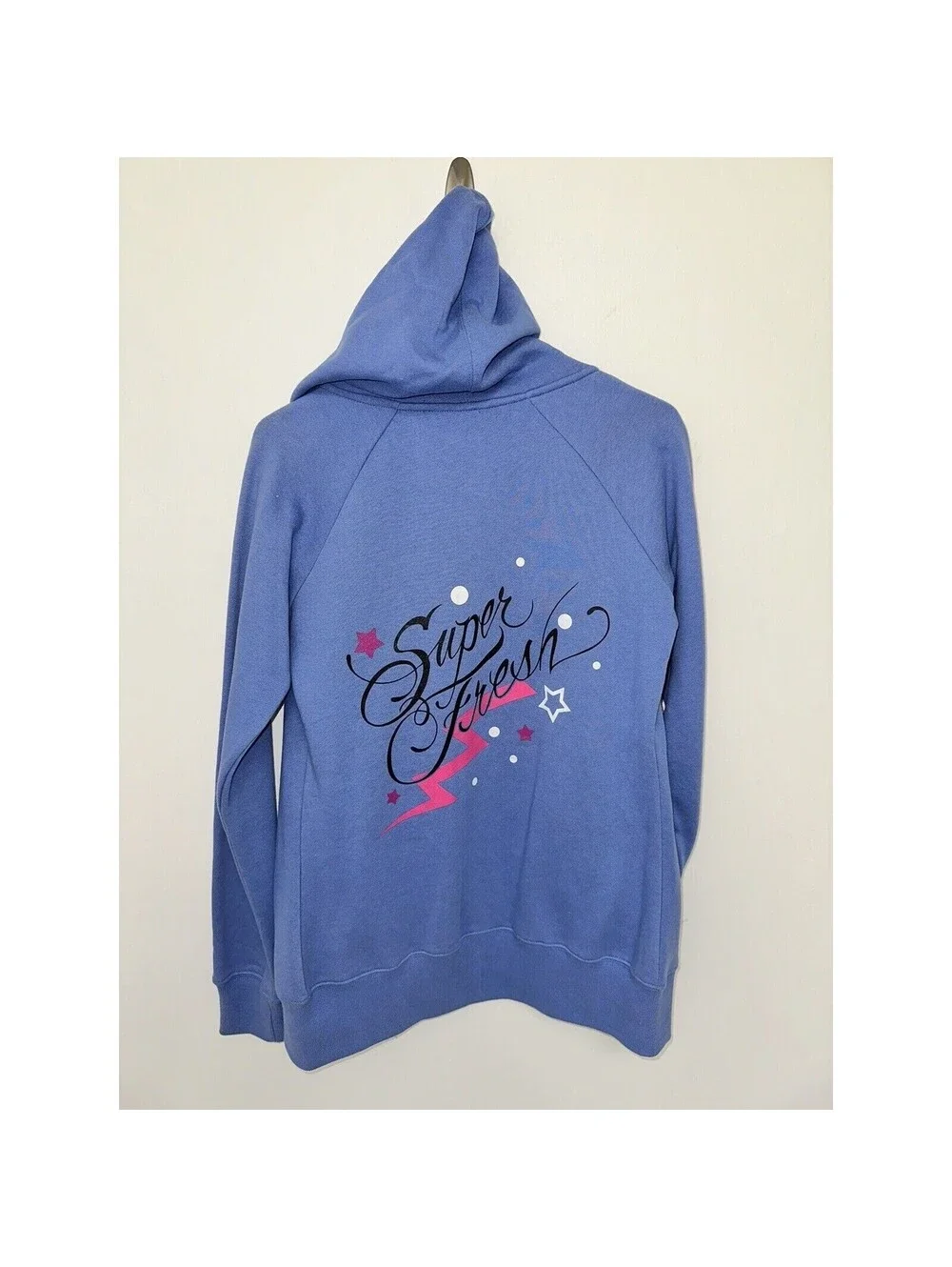 NEW Superfresh Panda & Crossbones Womens Full Zip Hoodie Hoodie Sweatshirt Small