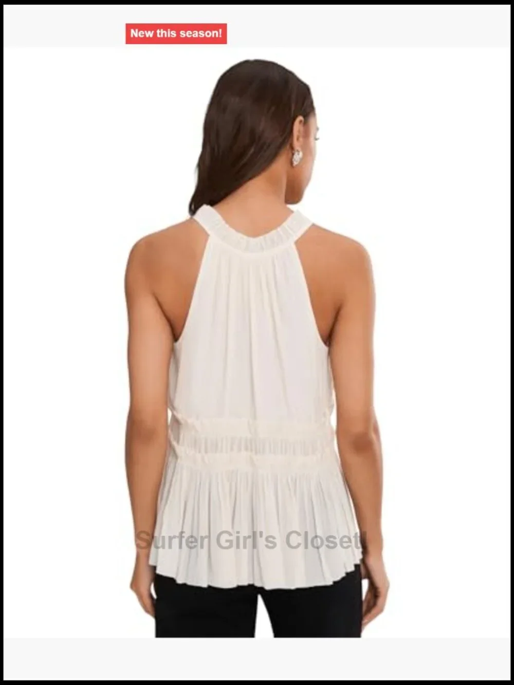 N/A sleeveless woven
