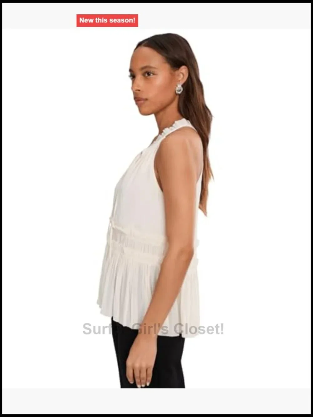 N/A sleeveless woven
