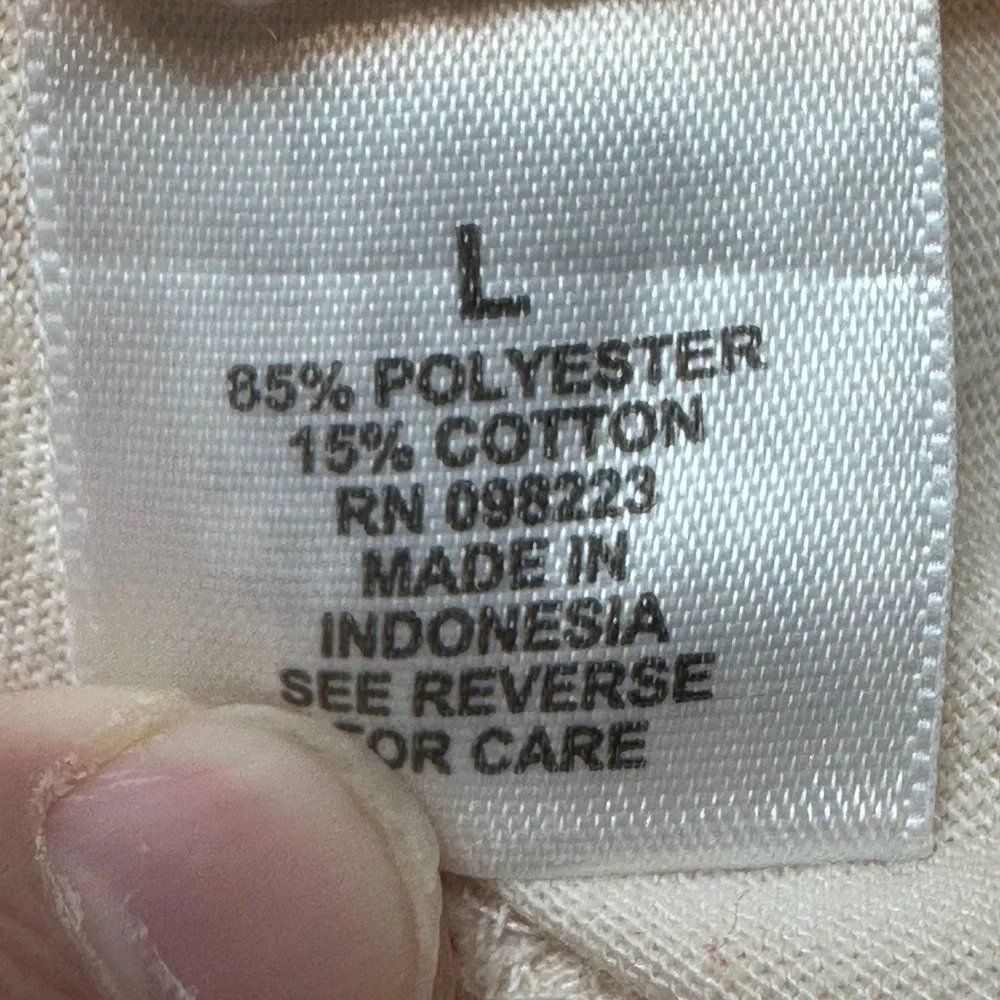 Magellan Tank Top Womens‎ L Cream Fish Gear MagChill Racerback Active 37376