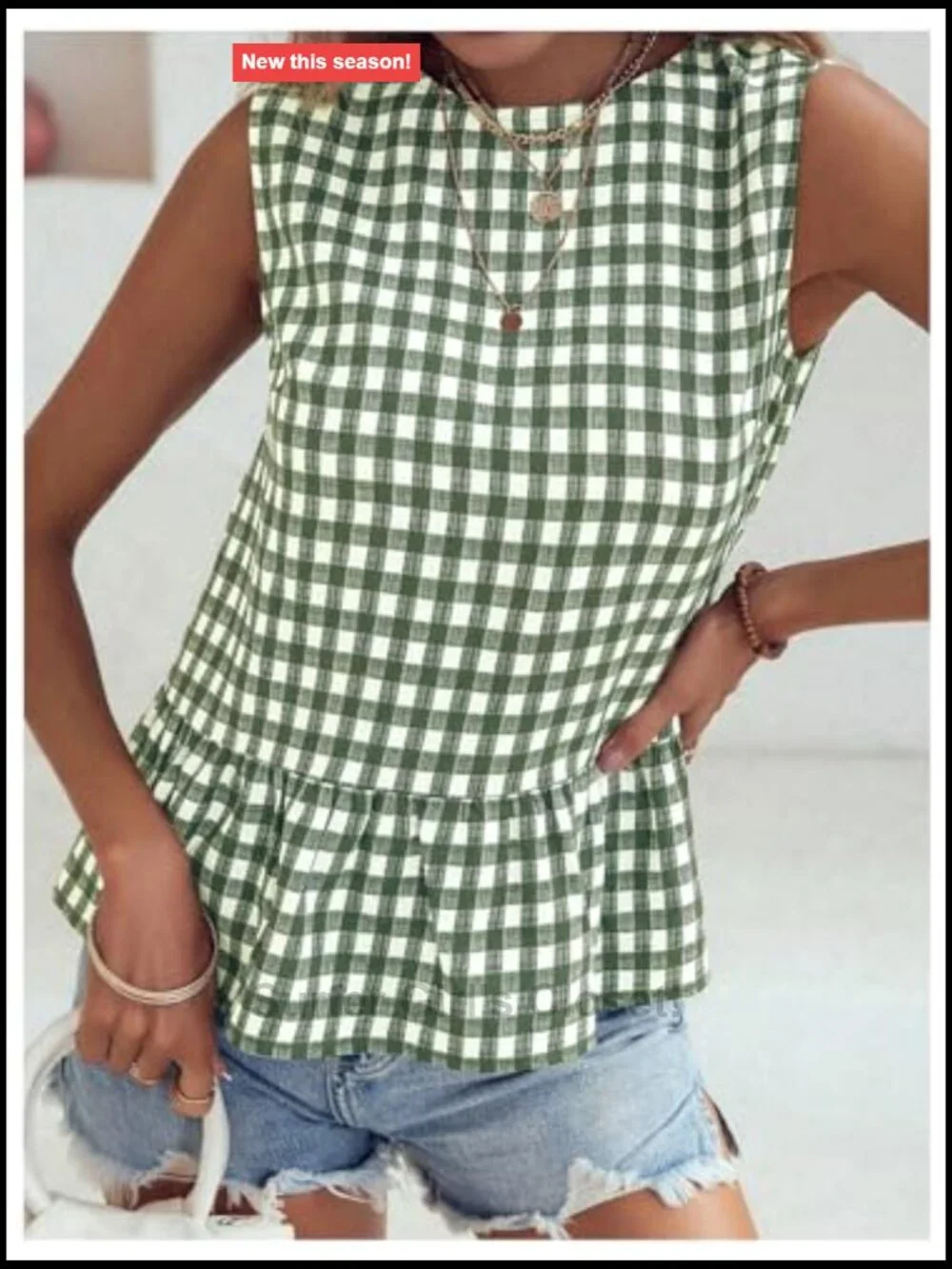 N/A gingham print