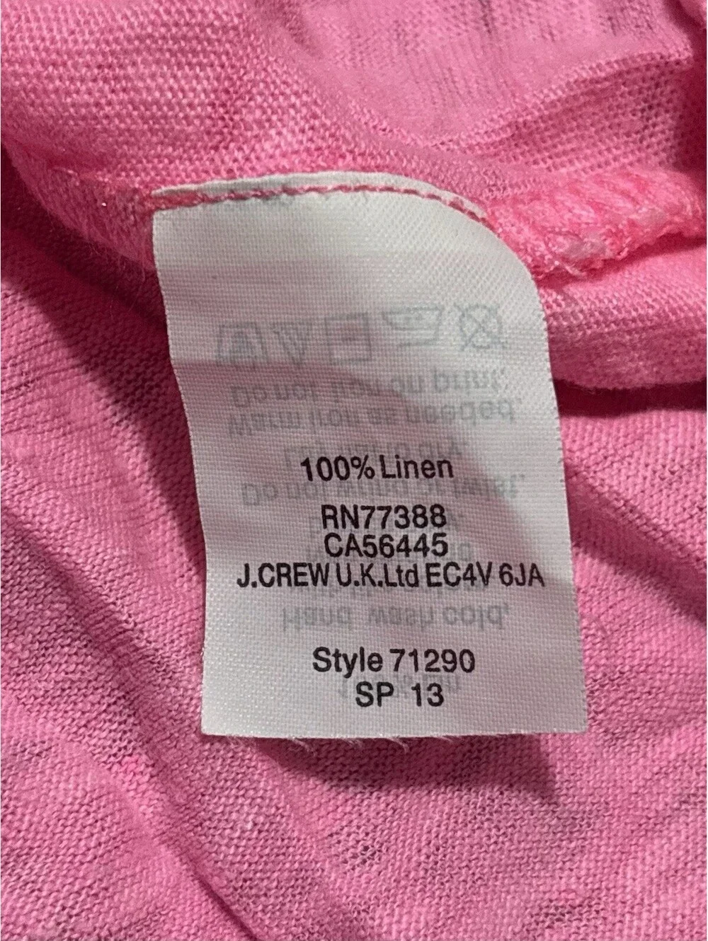 J. Crew crew linen