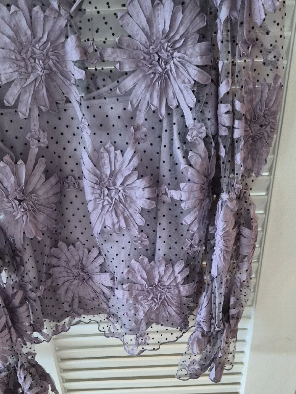 Eva Franco sheer lavender